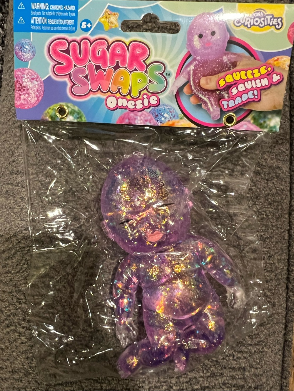 Sugar Swaps Purple Onesie Glitter Baby